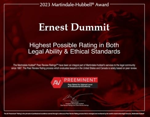 Clarke Dummit 2023 AV Preeminent Award