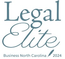 Legal Elite Business North Carolina 2024 badge.